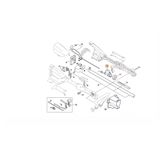 STIHL  Przycisk ryglujący 4522 740 5560